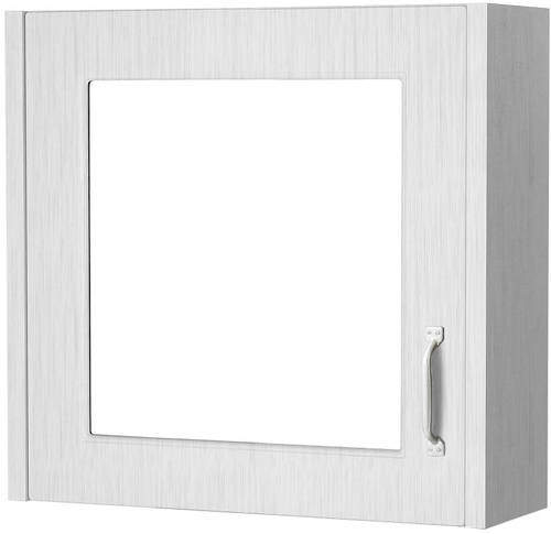 Old London York Mirror Bathroom Cabinet 600mm (White).