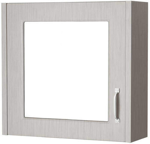 Old London York Mirror Bathroom Cabinet 600mm (Grey).