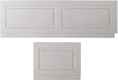 Old London York Front Bath Panel 1700mm & End Panel 700mm (Grey).
