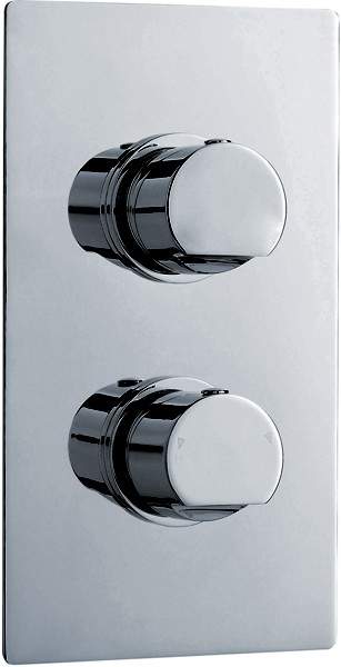 Ultra Orion 3/4" Twin Concealed Thermostatic Shower Valve With Diverter.