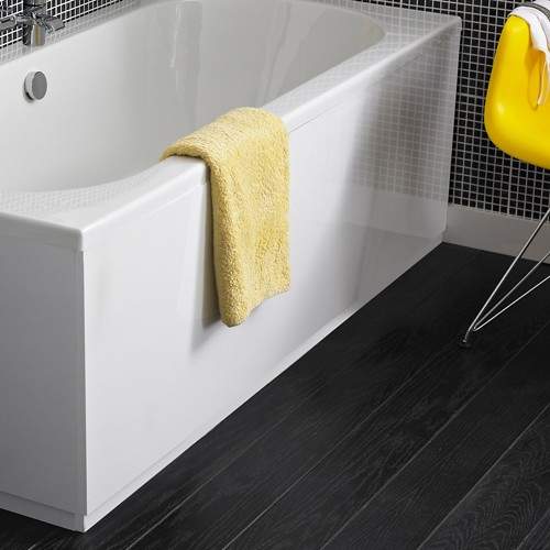 Hudson Reed Bath Panels 1700mm Side Bath Panel (White, MDF).