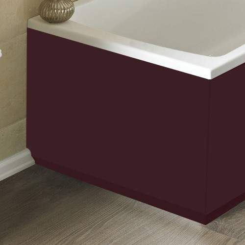 Hudson Reed Bath Panels 750mm End Bath Panel (Memoir Burgundy, MDF).