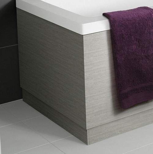 Hudson Reed Memoir 800mm End Bath Panel & Plinth (Blonde Oak).