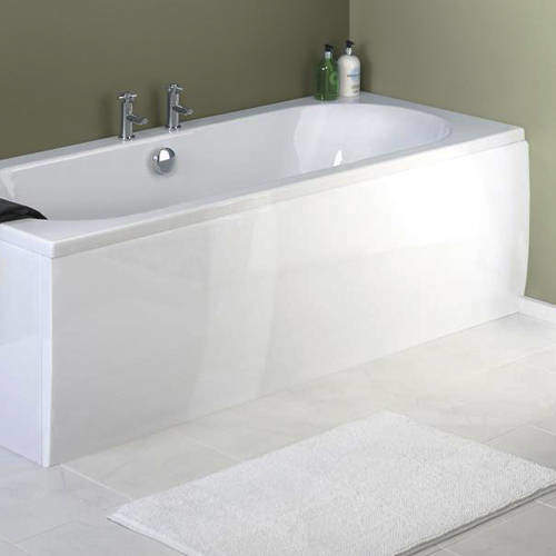 Crown Bath Panels Acrylic White Side Bath Panel (1600mm).