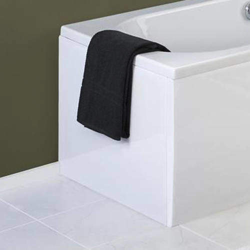 Crown Bath Panels Acrylic White End Bath Panel (700mm).
