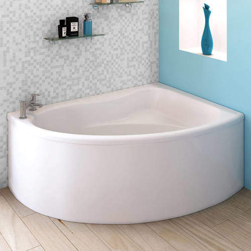 Crown Baths Pilot Single Ended Corner Bath & Panel (Right Handed).