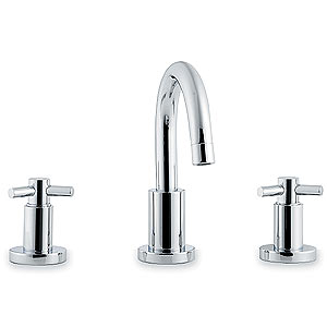 Ultra Aspect 3 Tap hole basin mixer with small spout and pop up waste.