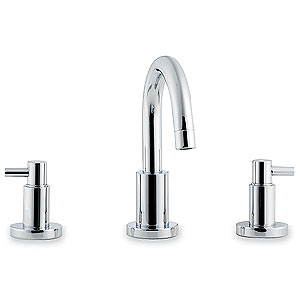 Ultra Horizon 3 Tap hole basin mixer with small spout and pop up waste.
