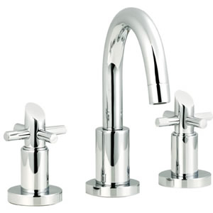 Ultra Scope 3 Tap hole basin mixer with small spout and pop up waste.