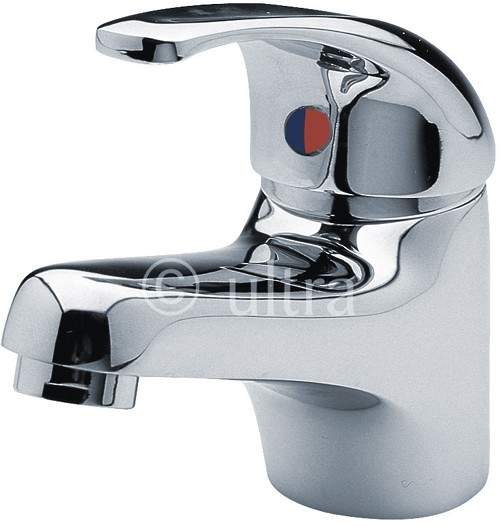 Nuie Eon Eco Click Basin Tap With Push Button Waste (Chrome).