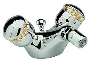 Ultra Contour Mono bidet mixer (chrome/gold, ceramic valves)