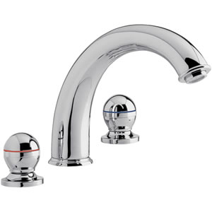 Jupiter Luxury 3 tap hole bath mixer tap.