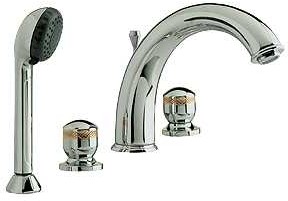 Ultra Contour Luxury 4 tap hole bath shower mixer tap (chrome/gold)
