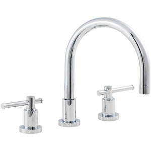 Ultra Maine Lever 3 tap hole deck mounted bath mixer