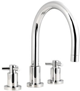 Ultra Aspect 3 Tap hole bath filler with swivel spout.