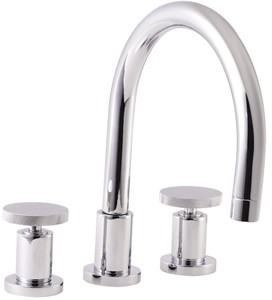 Ultra Reno 3 Tap hole bath filler with swivel spout.