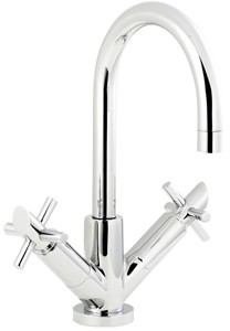 Ultra Scope Mono basin mixer with swivel spout and pop up waste.