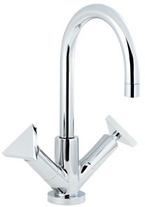 Ultra Isla Mono basin mixer with swivel spout and pop up waste.
