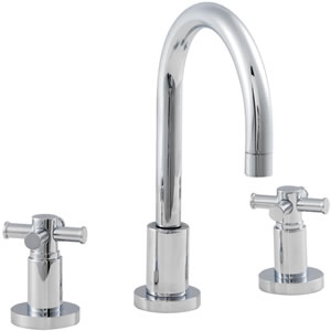Ultra Maine X head 3 tap hole deck mounted basin mixer tap