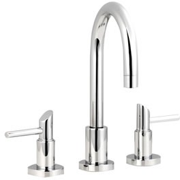 Ultra Scene 3 Tap hole basin mixer with swivel spout and pop up waste.