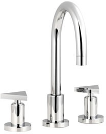 Ultra Isla 3 Tap hole basin mixer with swivel spout and pop up waste.