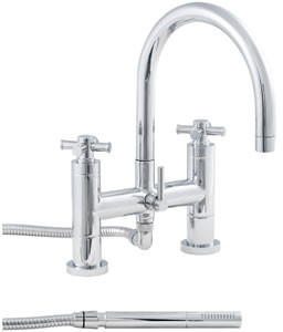 Ultra Maine X head bath shower mixer tap including kit, swivel spout