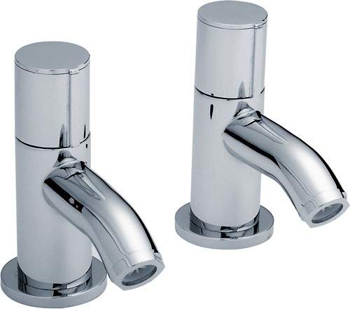 Ultra Ecco Bath Taps (Pair, Chrome).