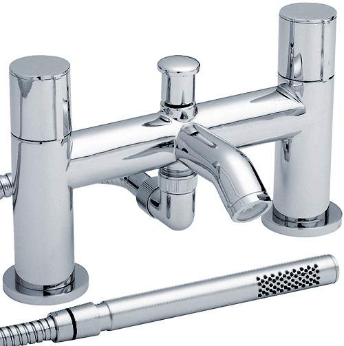 Ultra Ecco Bath Shower Mixer Tap With Shower Kit (Chrome).