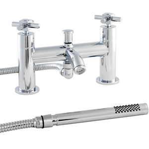 Ultra Titan Bath shower mixer tap including kit.