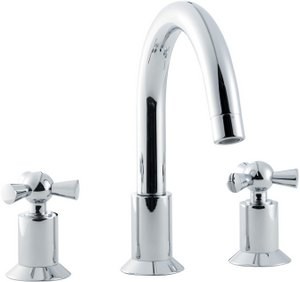 Hudson Reed Vienna 3 Tap hole bath filler with swivel spout