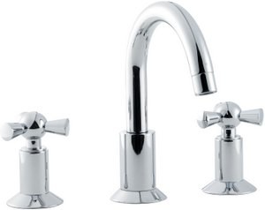 Hudson Reed Vienna 3 Tap hole basin mixer with swivel spout + free waste