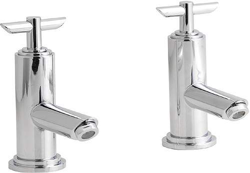 Hudson Reed P-zazz T-Bar Basin Taps (pair).