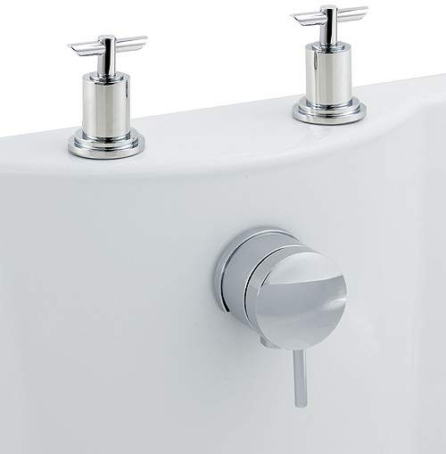 Hudson Reed P-zazz T-Bar Freeflow 3/4" Bath Filler And Pop Up Waste.