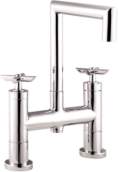 Hudson Reed P-zazz Cross Head Deck Mounted Bath Filler.