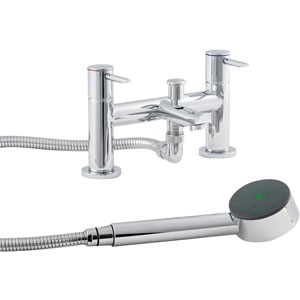 Ultra Pixi Lever bath shower mixer tap including kit.