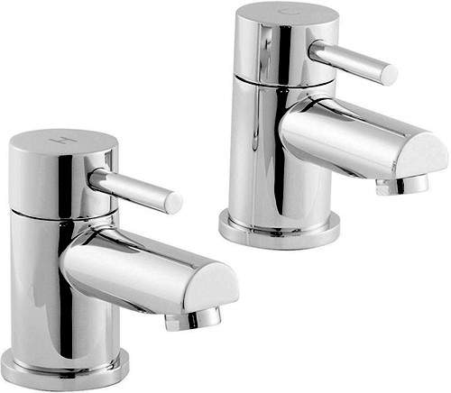 Nuie Quest Basin Taps (Pair, Chrome).