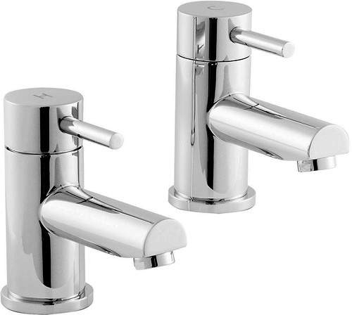 Nuie Quest Bath Taps (Pair, Chrome).