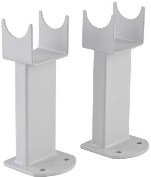 Towel Rails Large Floor Mounting Feet (White, Pair).