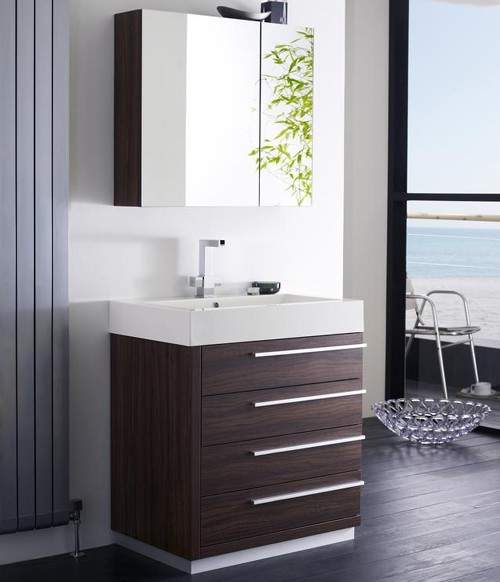 Hudson Reed Sequence Bathroom Furniture Pack (Walnut).