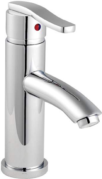 Ultra Rossi Single Lever Mono Basin Mixer Tap With Push Button Waste.