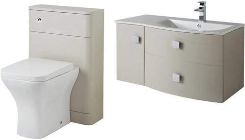 HR Sarenna Bathroom Furniture Pack 3 (RH, Cashmere)