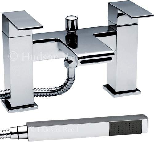 Hudson Reed Strike Waterfall Bath Shower Mixer Tap With Shower Kit.