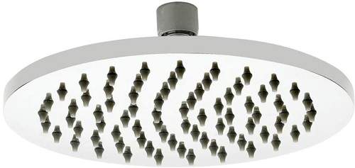 Premier Showers Round Shower Head (200mm, Stainless Steel).