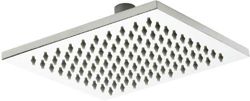 Premier Showers Square Shower Head (200x200mm, Stainless Steel).