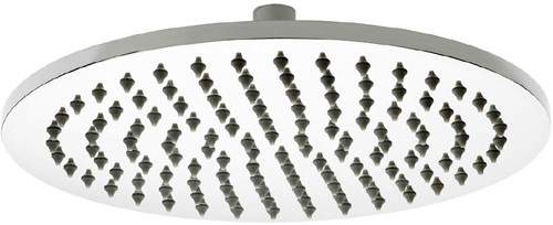 Premier Showers Round Shower Head (300mm, Stainless Steel).