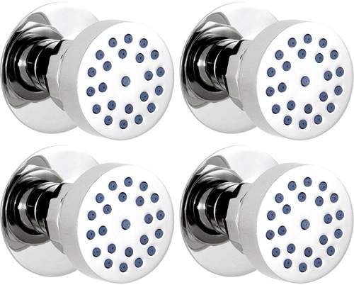 Premier Showers 4 x Round Body Jets.