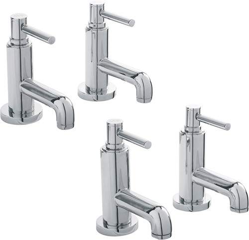 Hudson Reed Tec Basin & Bath Tap Set (Chrome).