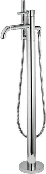 Hudson Reed Tec Freestanding Bath Shower Mixer Tap (Chrome).