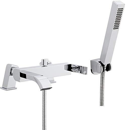 Ultra Jarvis Bath Shower Mixer Tap With Shower Kit & Wall Bracket (Chrome).