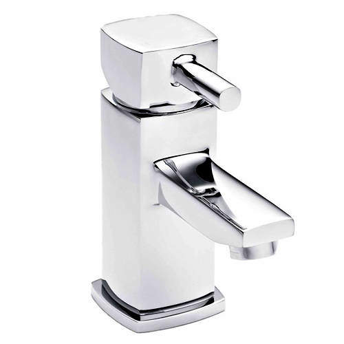 Nuie Munro Mono Basin Mixer Tap With Push Button Waste (Chrome).